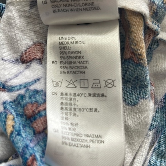 H&M Floral Maxi Dress Size L - Picture 6 of 7